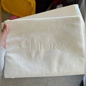 Dior White Pouch